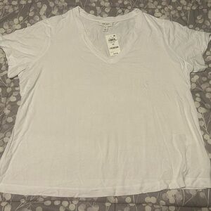 White Relaxed Short Sleeve Tee